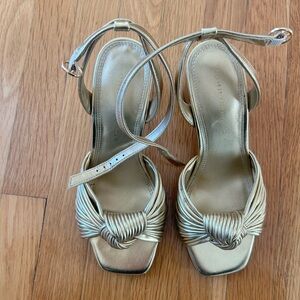 Tommy Hilfiger Metallic Gold Heels